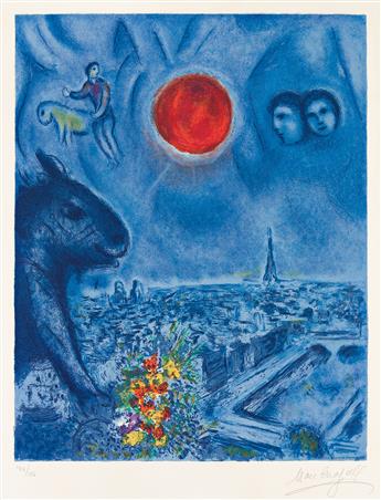 MARC CHAGALL (AFTER) Soleil de Paris.                                                                                                            